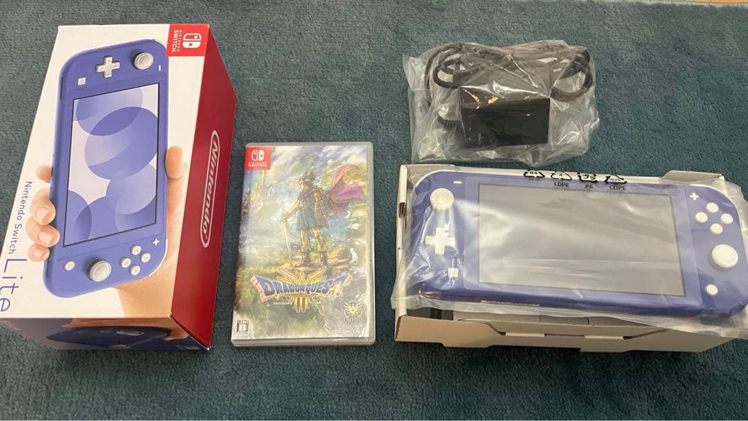 Nintendo Switch Lite ブルー 本体 + ドラクエ3 セット