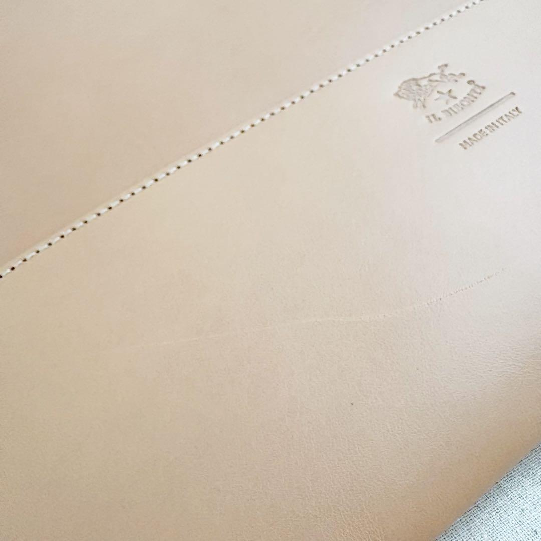 新品タグ付　イルビゾンテ　トートバッグ　ロゴ　ショルダーバッグ　レザー　保存袋