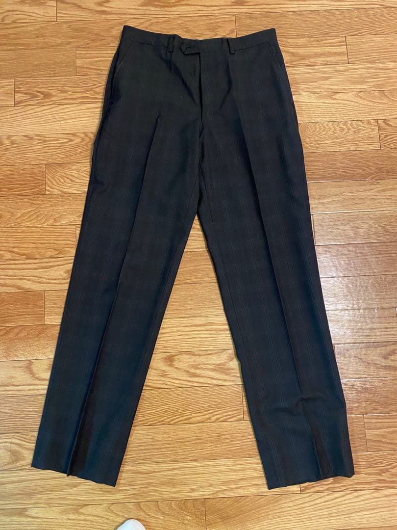 【美品】ポールスミスロンドン　ダークグレー チェック柄 スーツ セットアップ