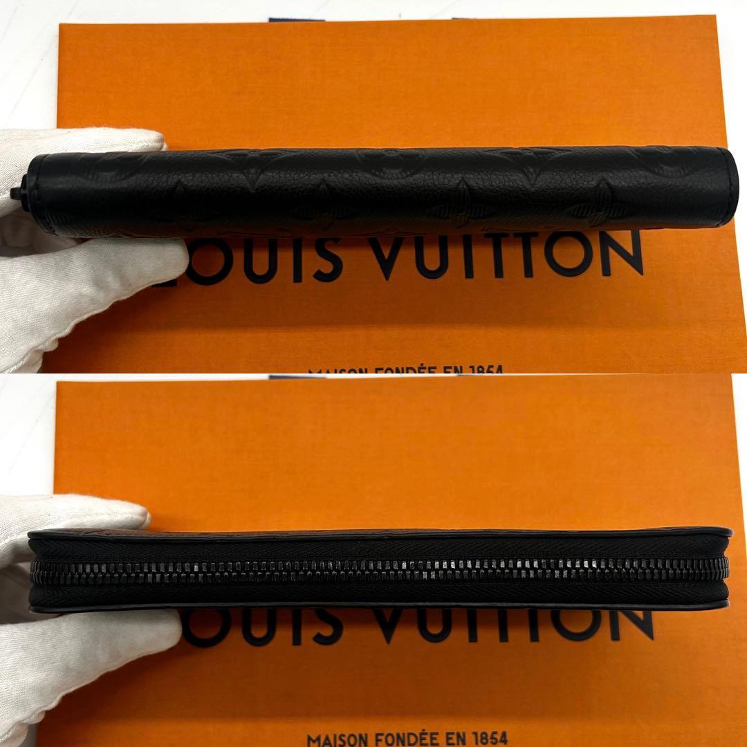 【美品】ルイヴィトン アンプラント ジッピーウォレット 長財布 モノグラム 黒