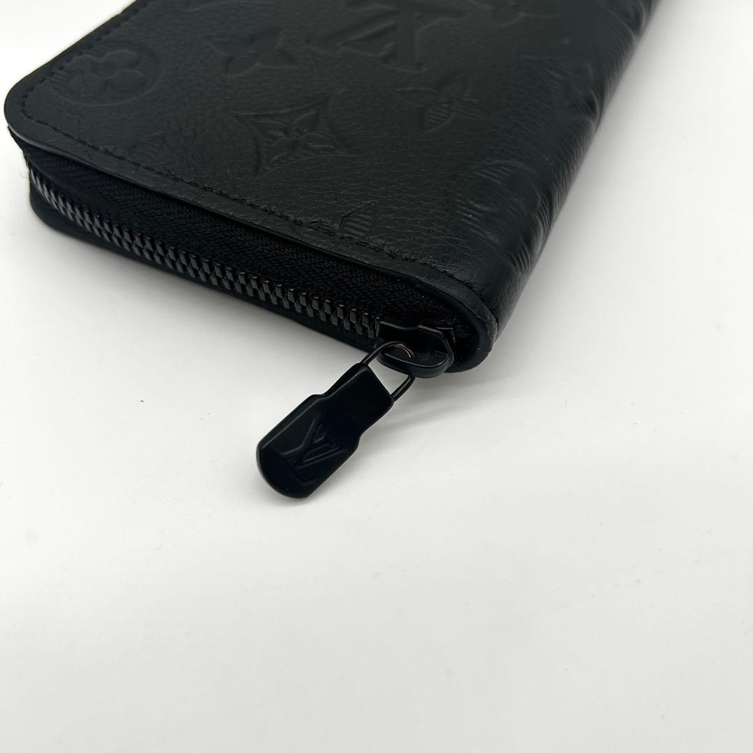 【美品】ルイヴィトン アンプラント ジッピーウォレット 長財布 モノグラム 黒
