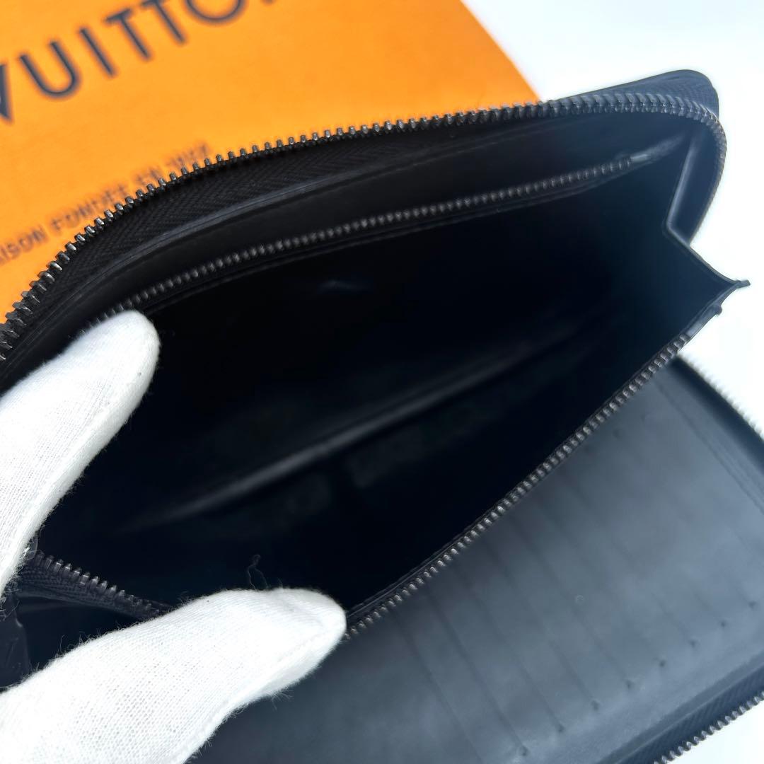 【美品】ルイヴィトン アンプラント ジッピーウォレット 長財布 モノグラム 黒