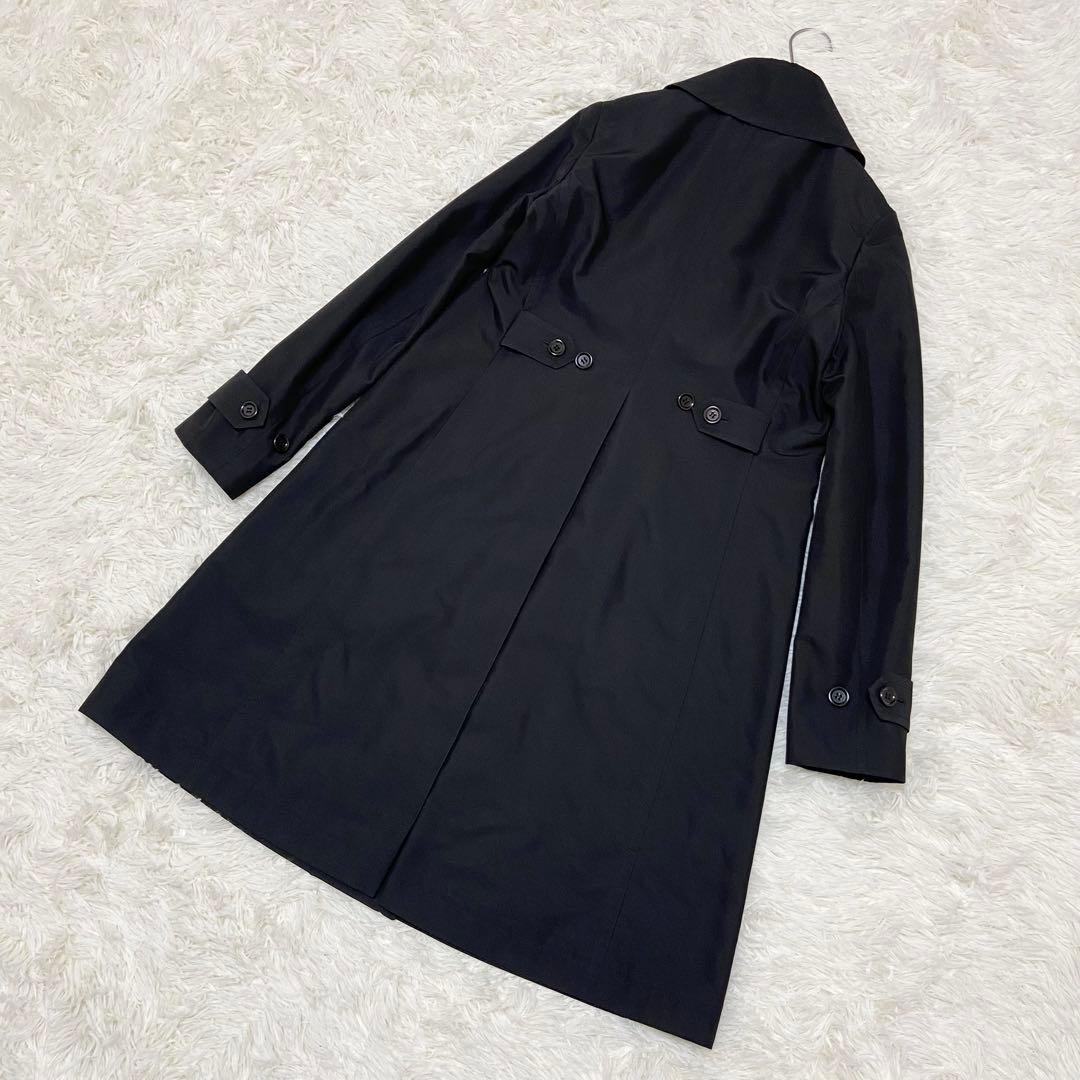 限定❇️極美品 Theory ダブル トレンチコート ブラック シワになりにくい
