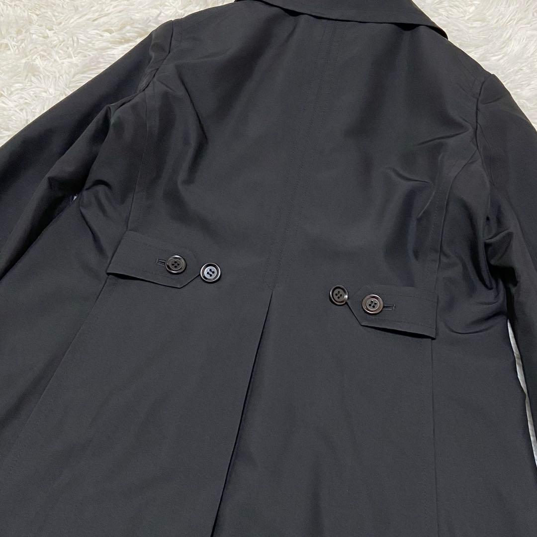 限定❇️極美品 Theory ダブル トレンチコート ブラック シワになりにくい