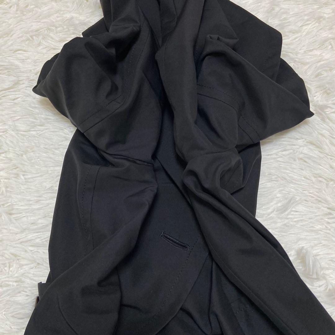 限定❇️極美品 Theory ダブル トレンチコート ブラック シワになりにくい