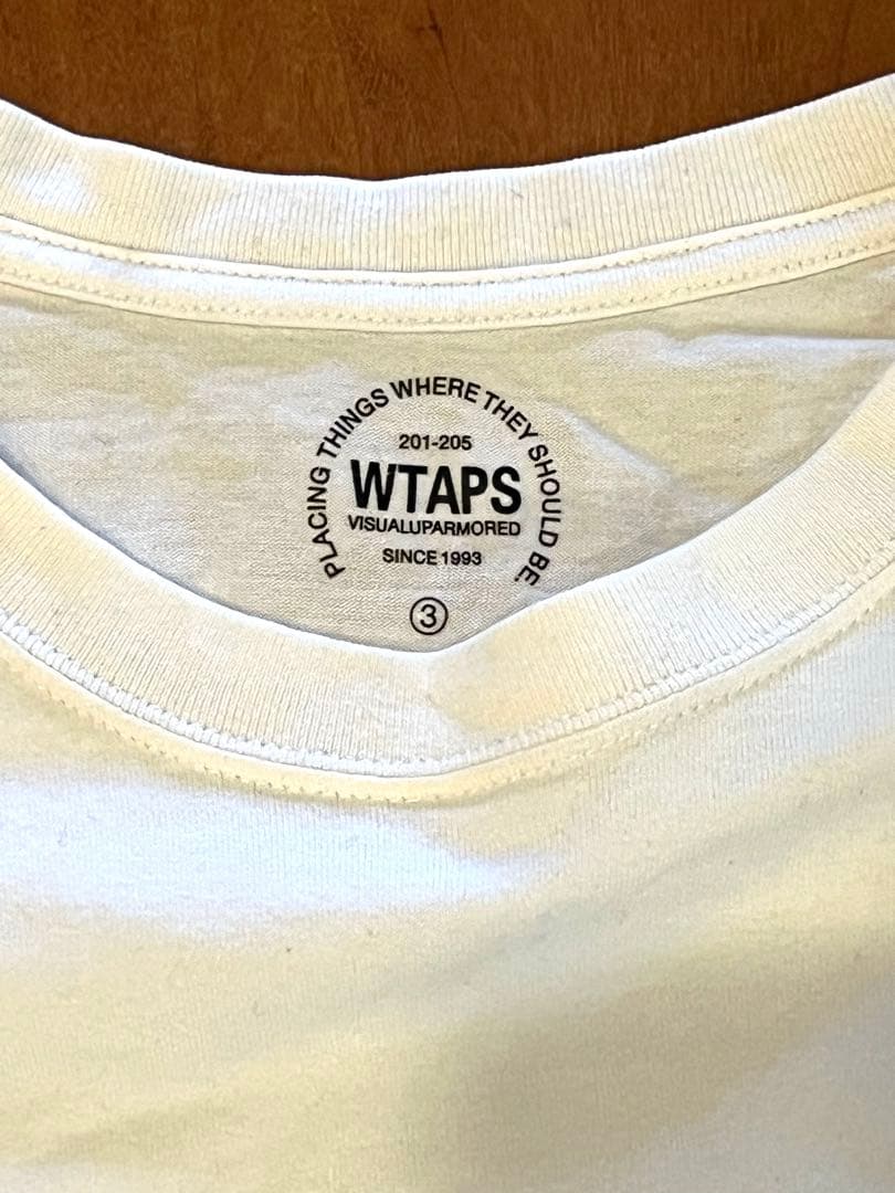 WTAPS タップス ロゴ クルーネックロンT L