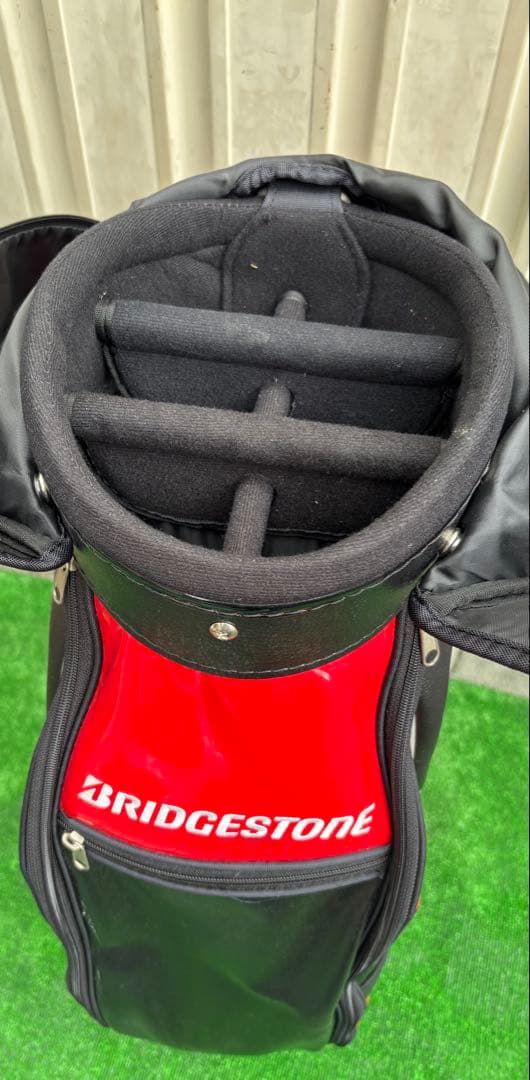 BRIDGESTONE ゴルフキャディバッグ 赤黒
