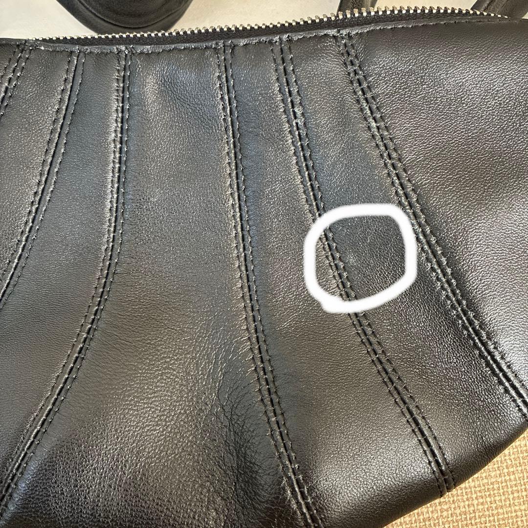 ルメール LEMAIRE クロワッサン ラムレザー バッグ S 黒