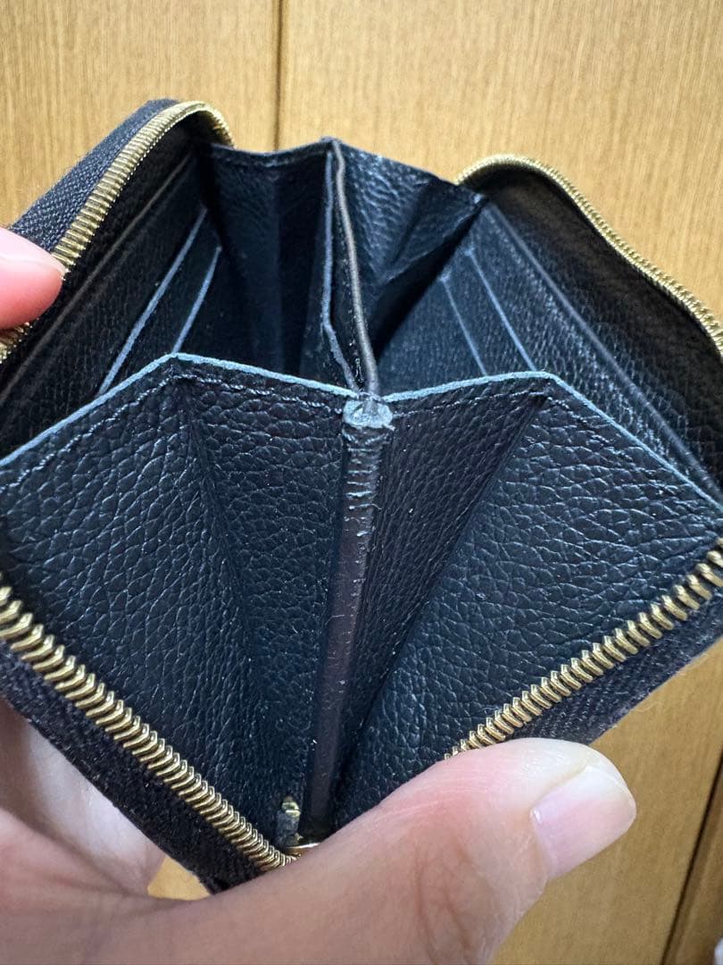 ルイヴィトン　ジッピーパース　アンプラント　ブラック　小銭入れ