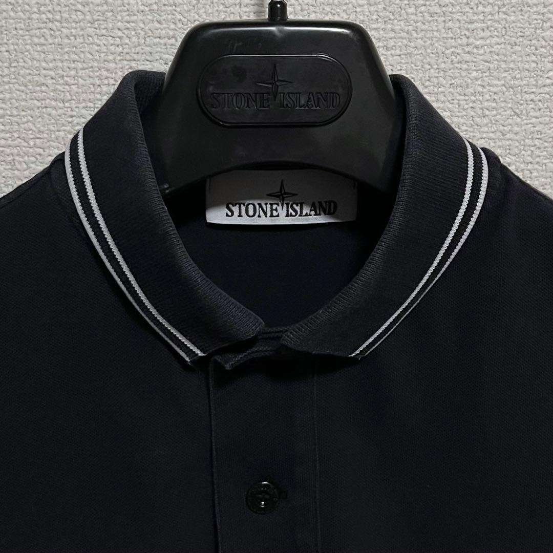 Stone  ストーンアイランド 22AW ネイビー ポロシャツ