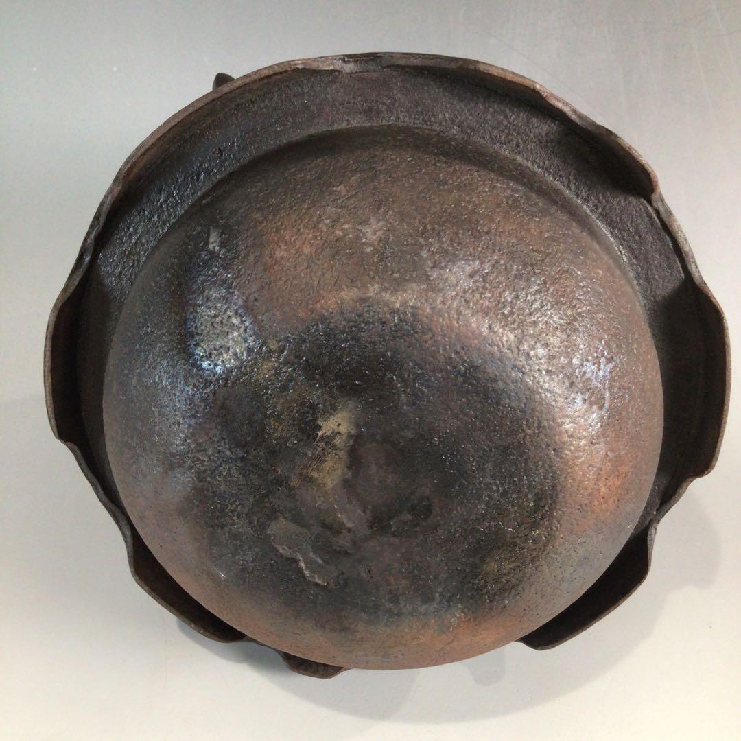 Ｐ１７２　茶釜　『人間国宝　高橋敬典造』『宗旦釜』　共箱　茶道具