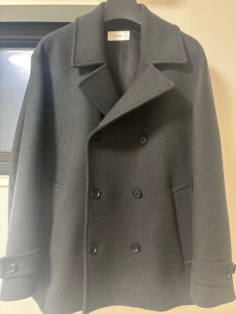 ジャケット・アウター Cornier 24AW DOUBLE CLOTH PEA COAT