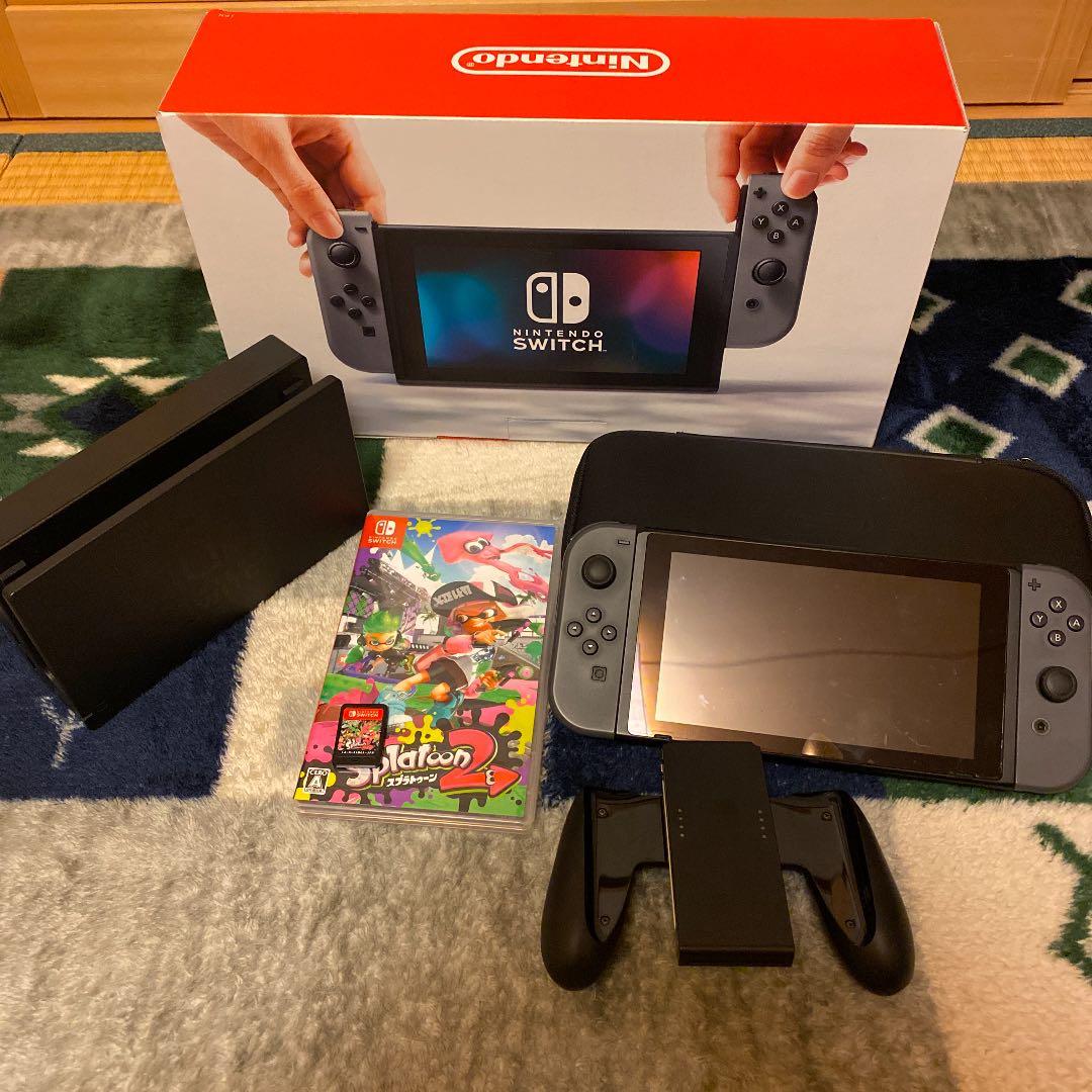 Nintendo Switch Joy-Con グレー，スプラ2