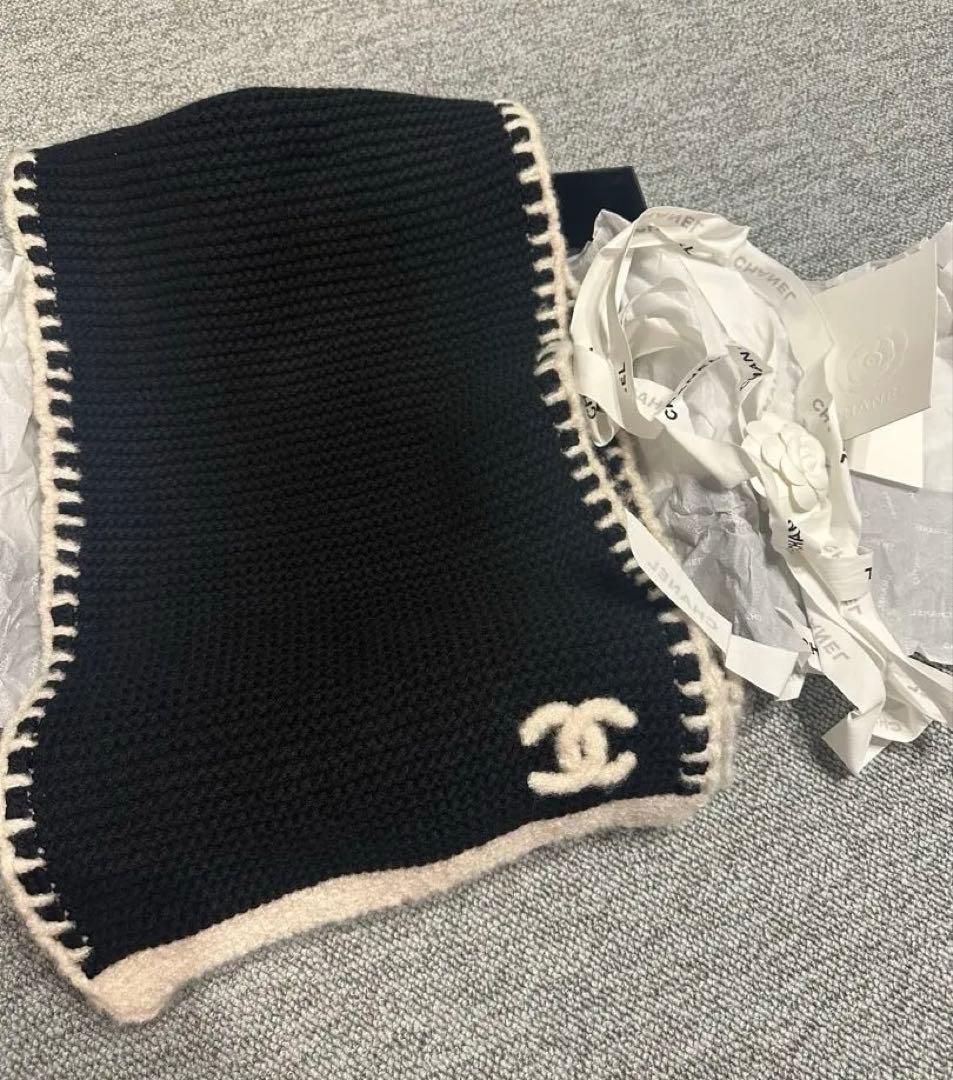Chanel シャネル マフラー　大判　カシミア