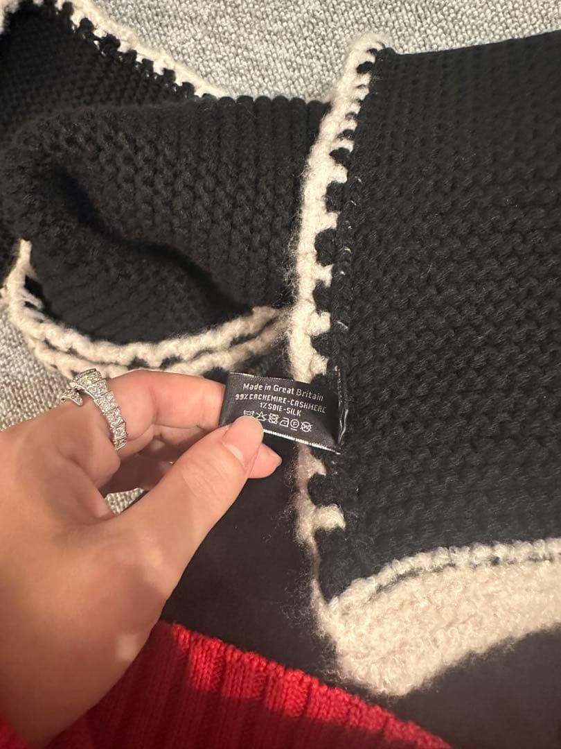 Chanel シャネル マフラー　大判　カシミア