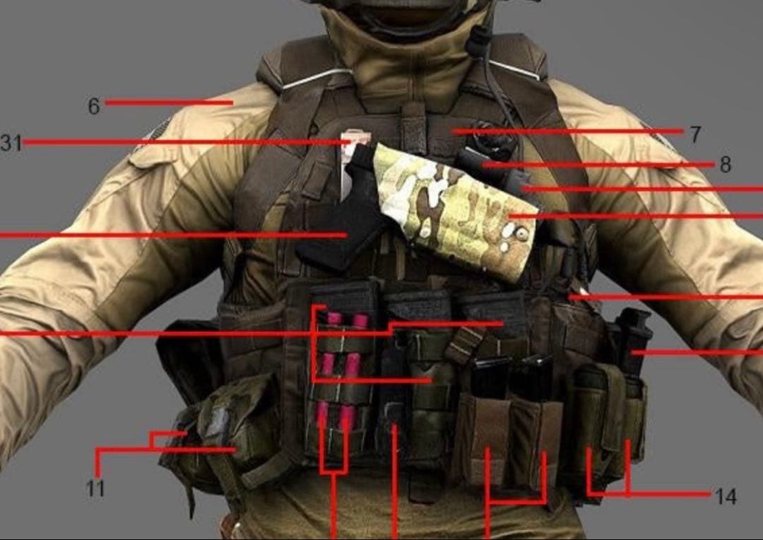 TMC 6094 ベース BF4 突撃兵 プレキャリ ハーネス込