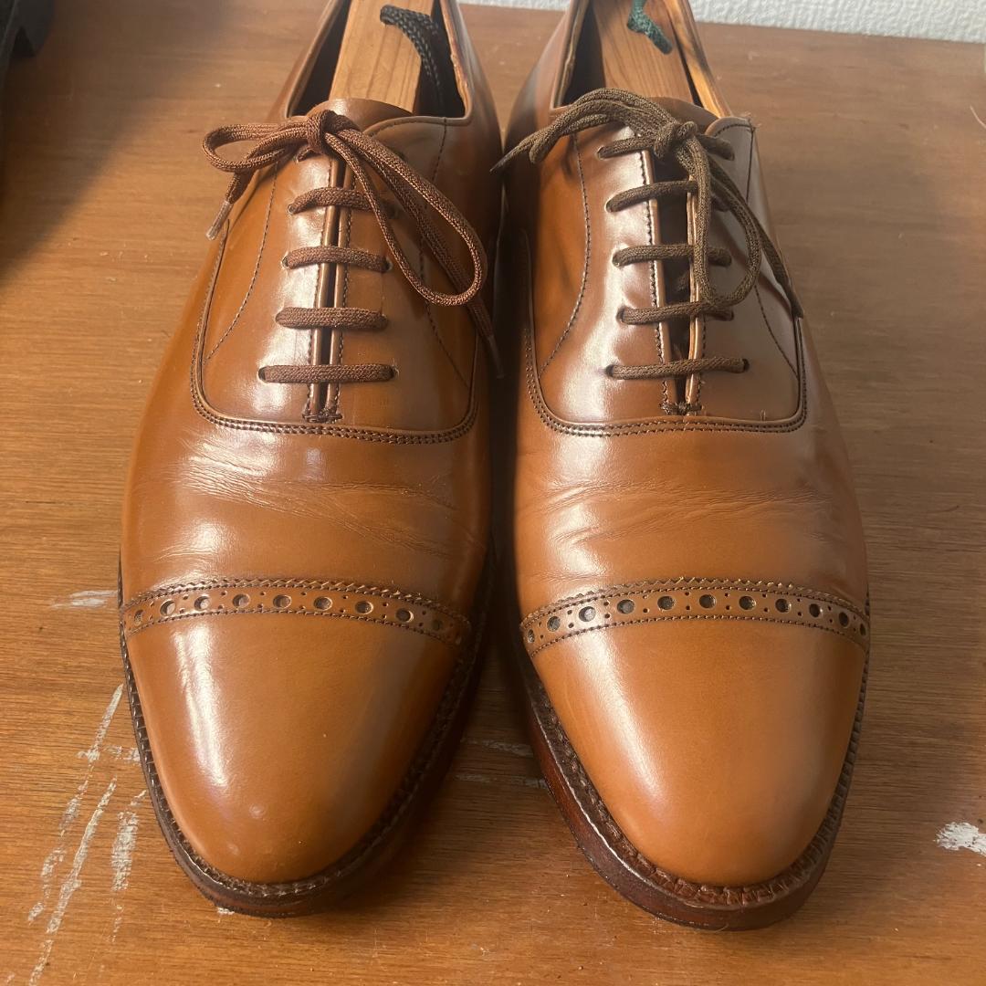 3都市　旧チャーチ　ビンテージ　84ラスト　バインダーカーフ　レザーシューズ