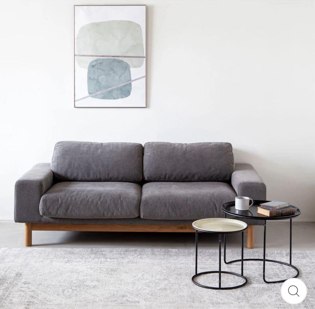 カナデモノ CAMBRO製トレー ローテーブル ブラック & ホワイト