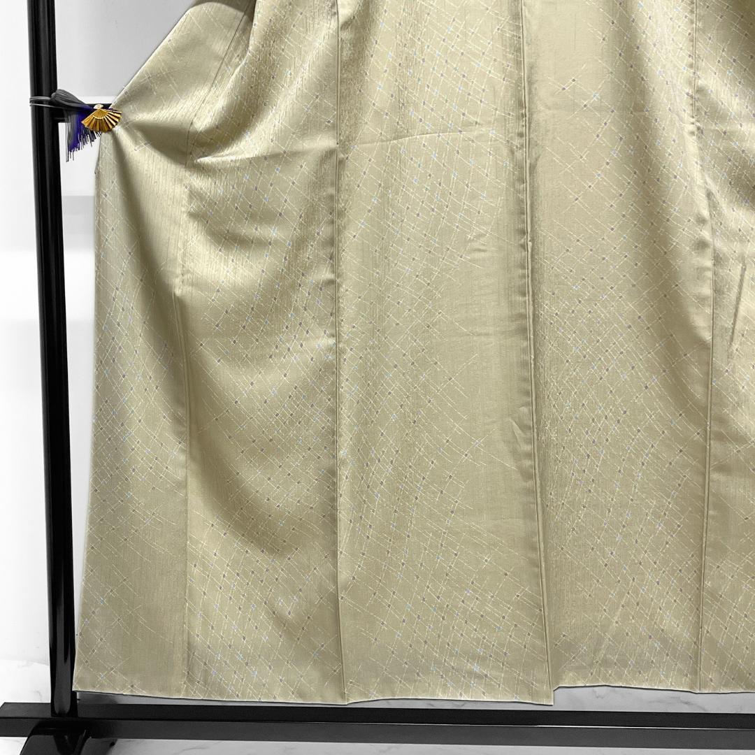 小紋　洗える着物　変わり格子　流線　網目　着物　123b d ms