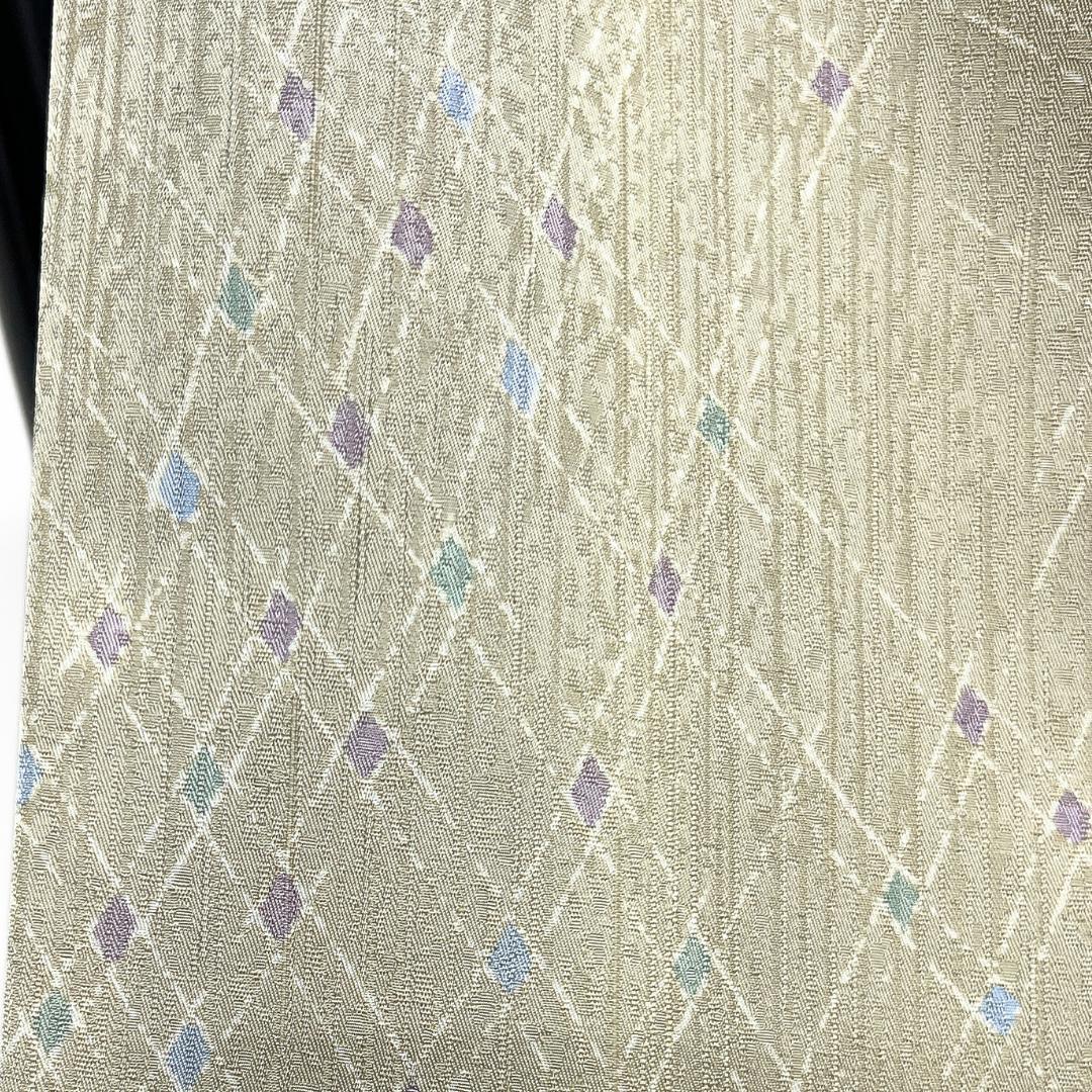 小紋　洗える着物　変わり格子　流線　網目　着物　123b d ms