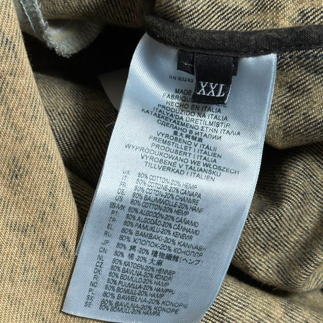 DIESEL デニム テーラード ジャケット アウター XXL 希少 ブレザー