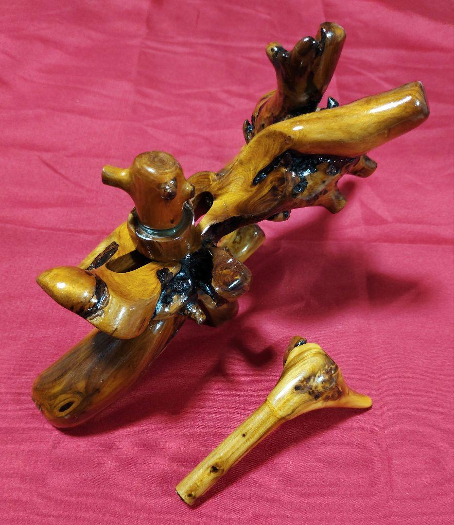 ヘラブナ釣り☆杜松工房立ち枯れ杜松万力★竿枕★一点物134