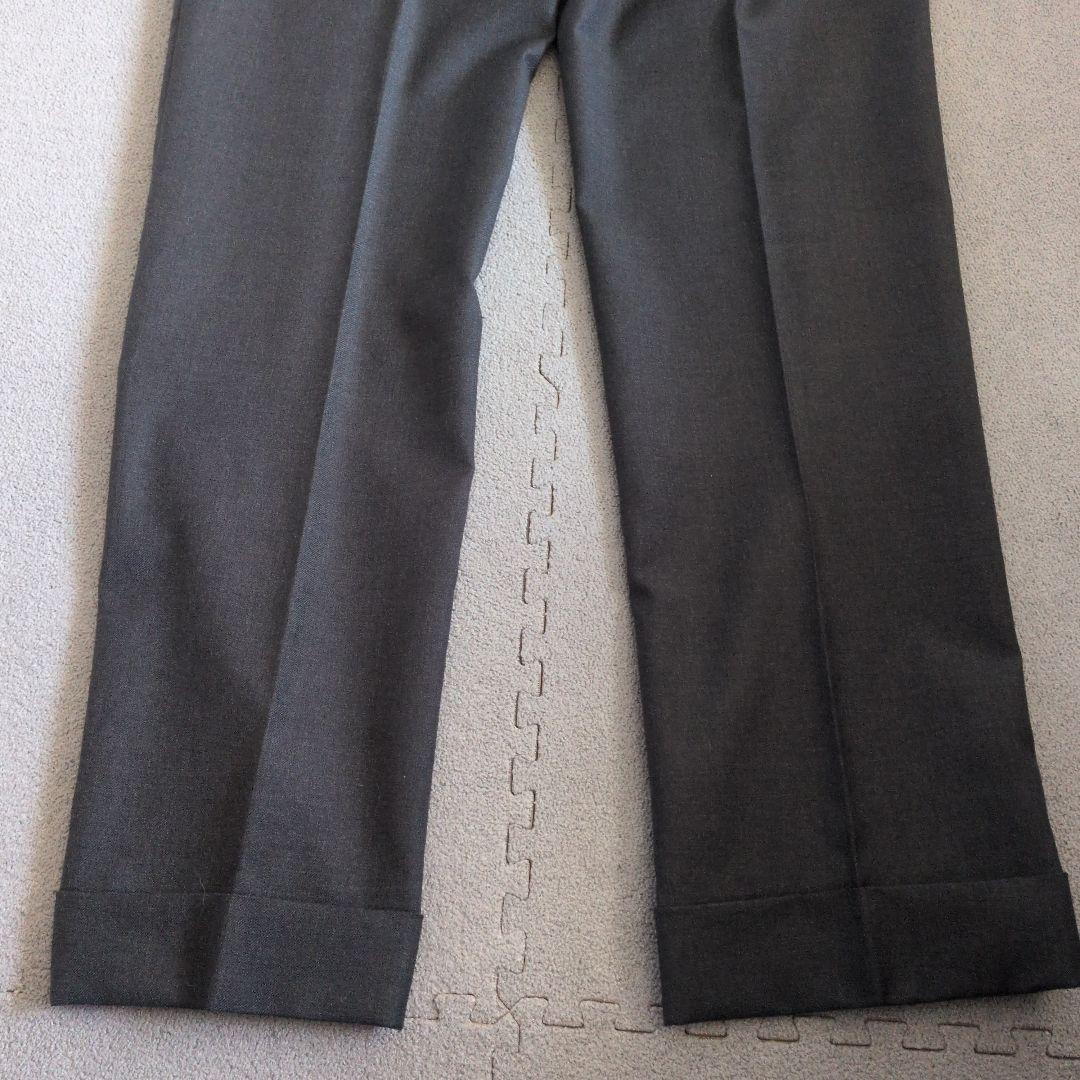 INCOTEX ダークグレー　スラックス　秋冬用