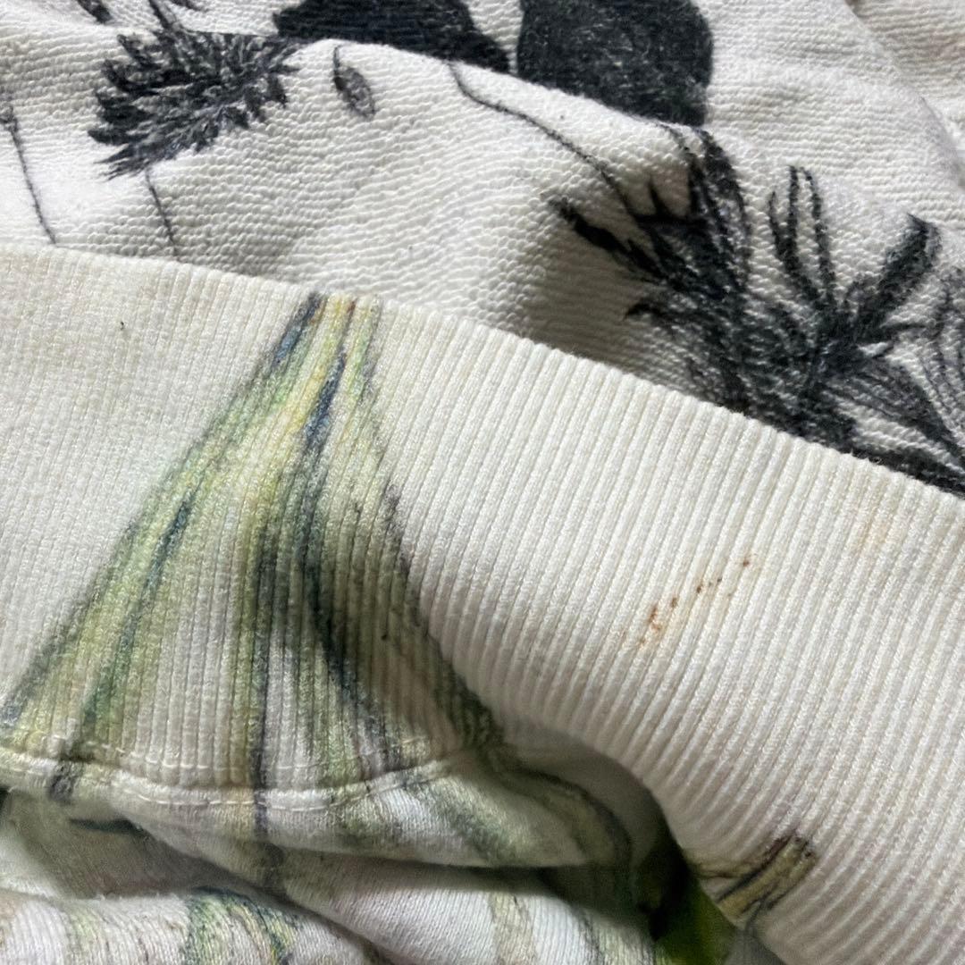 AHCAHCUM あちゃちゅむ　ボタニカルプリント　BIGパーカー　リバーシブル