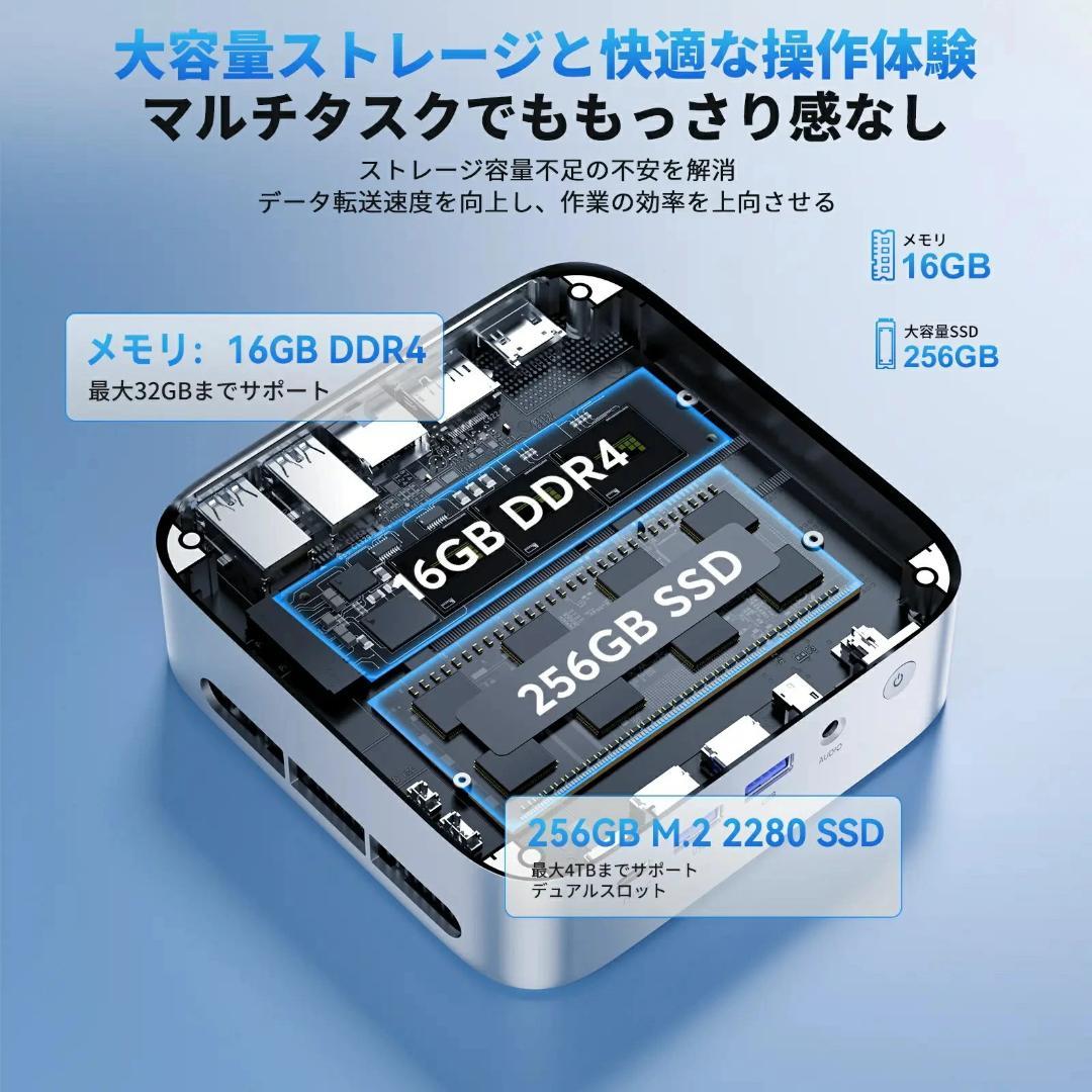 ACEMAGIC Ryzen 3300U搭載 16GB + 256GB ミニPC