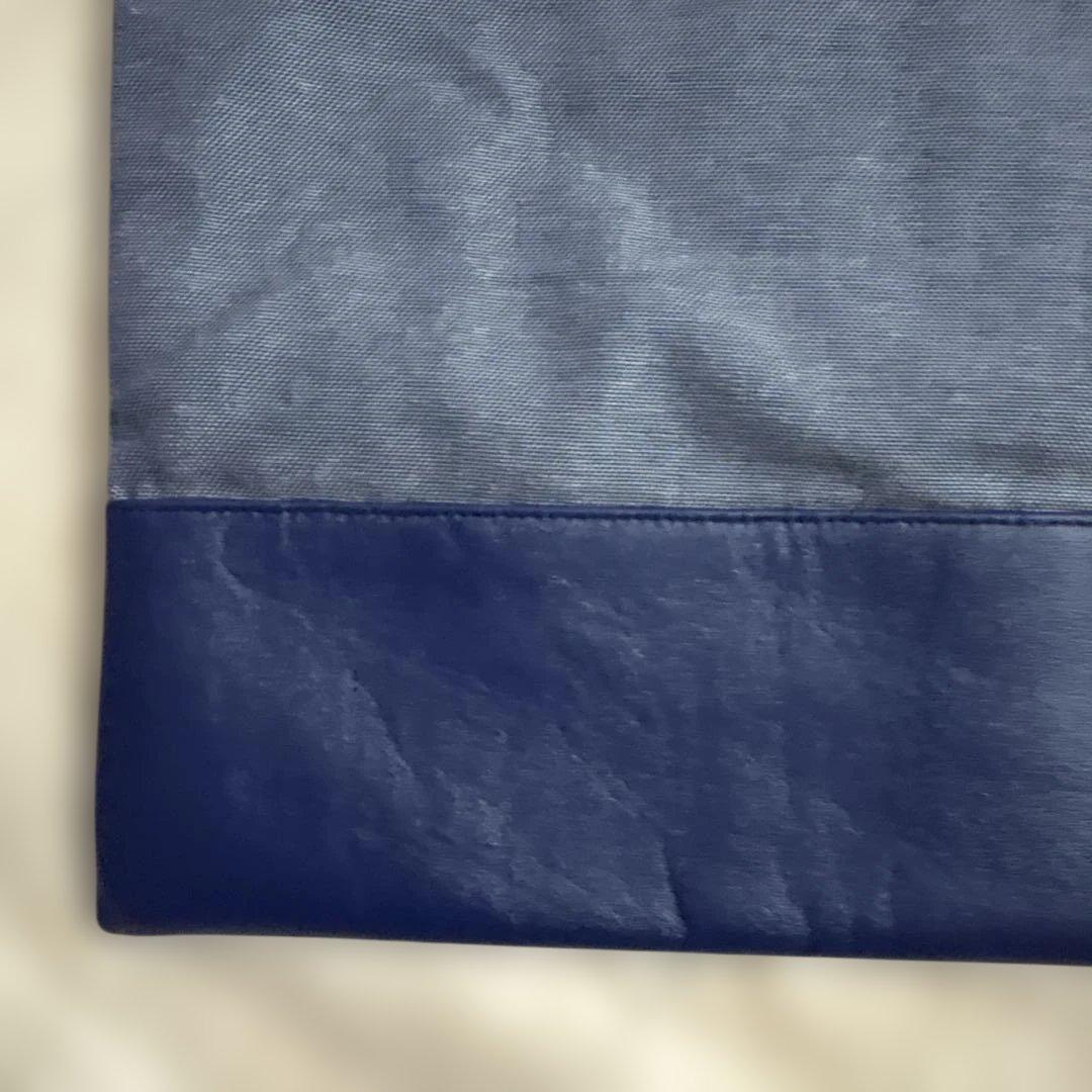 ファミリア　バースデー　お誕生日 デニム トートバッグ レッスンバッグ 鞄　青