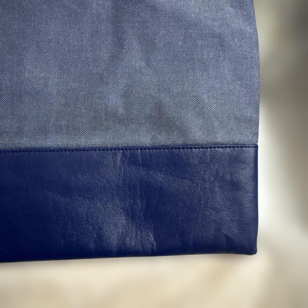 ファミリア　バースデー　お誕生日 デニム トートバッグ レッスンバッグ 鞄　青