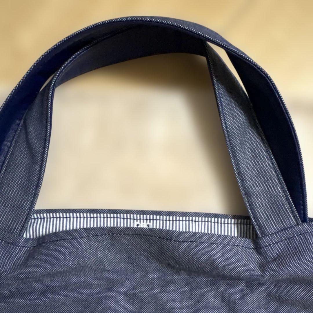 ファミリア　バースデー　お誕生日 デニム トートバッグ レッスンバッグ 鞄　青