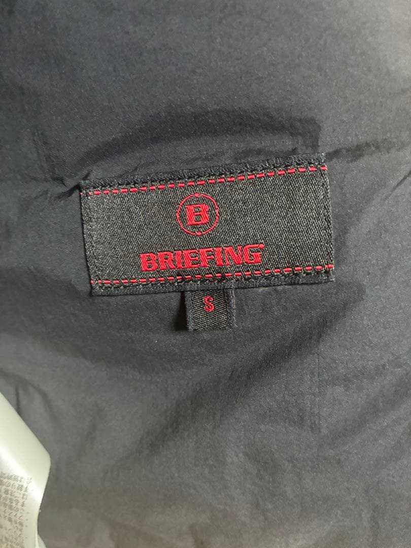 BRIEFING フード付きダウンジャケット S ブラック