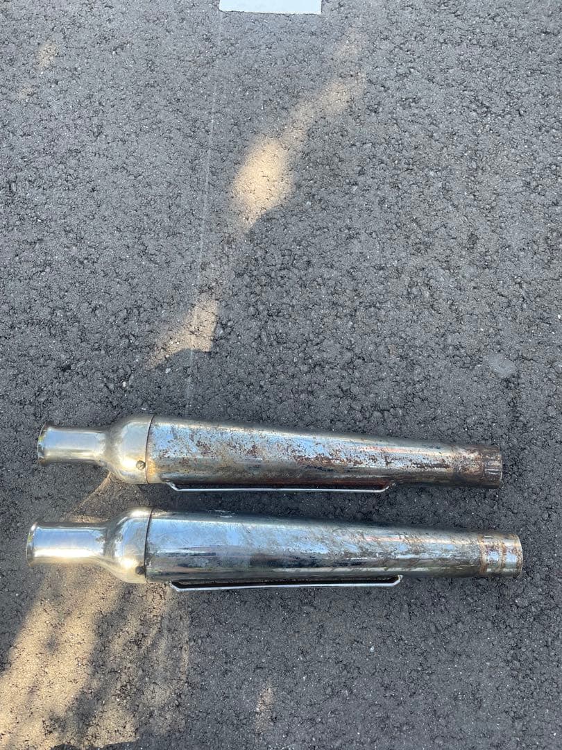 ビンテージハーレー　ナックル　パン　ショベル　トランペットマフラー