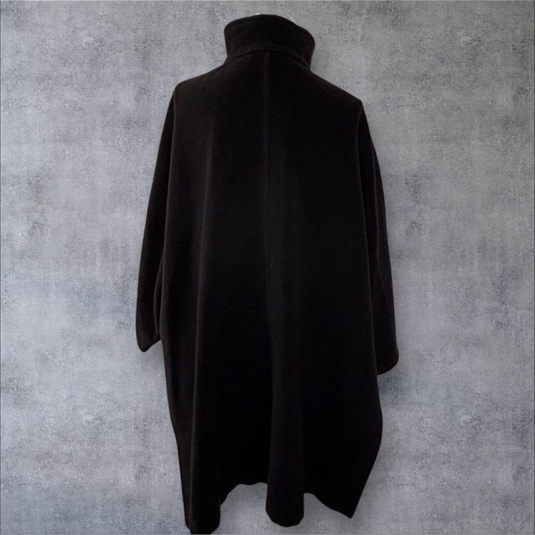 MaxMara マックスマーラ ウール×カシミヤ　ケープ風コート サイズ40 黒