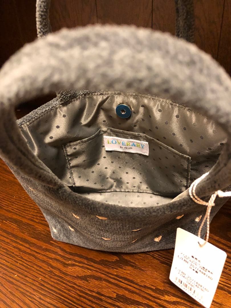 FEILER：ラブラリーハート ２WAYトートバッグ 【タグ付・新品・未使用品】