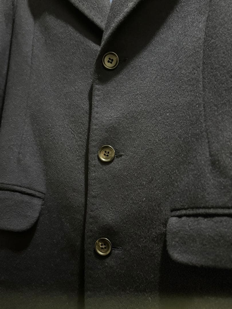 GIANNI VERSACE ネイビーチェスターコート　イタリア製