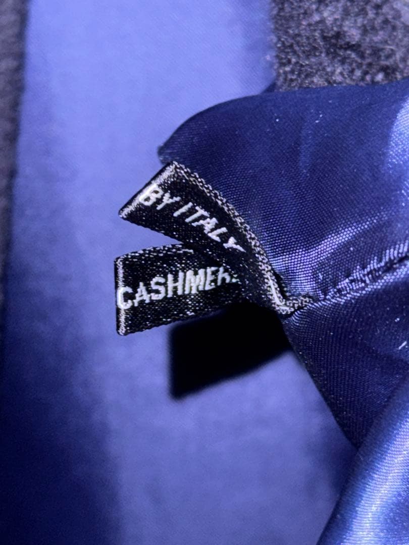 GIANNI VERSACE ネイビーチェスターコート　イタリア製