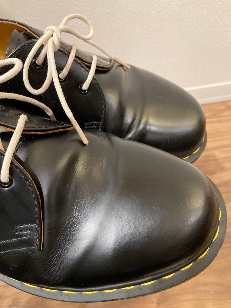 け*ー様 ドクターマーチン　UK8　3ホール　ブラック　ドレスシューズ