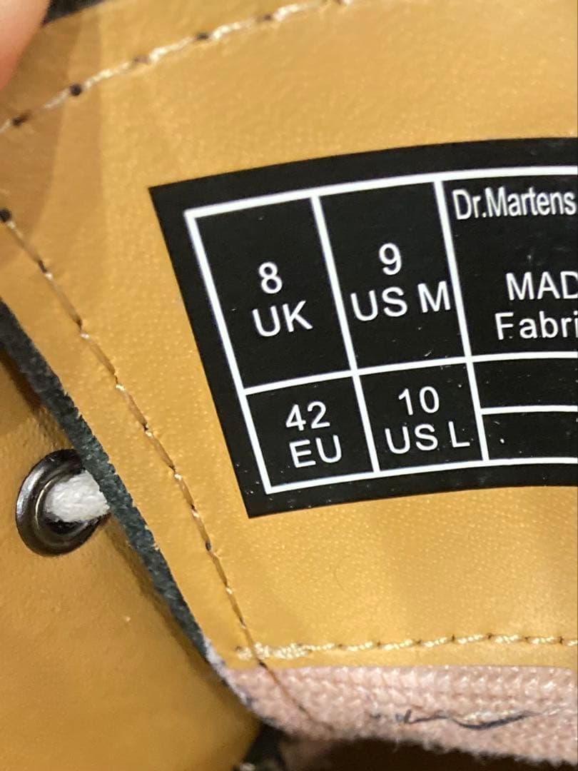 け*ー様 ドクターマーチン　UK8　3ホール　ブラック　ドレスシューズ