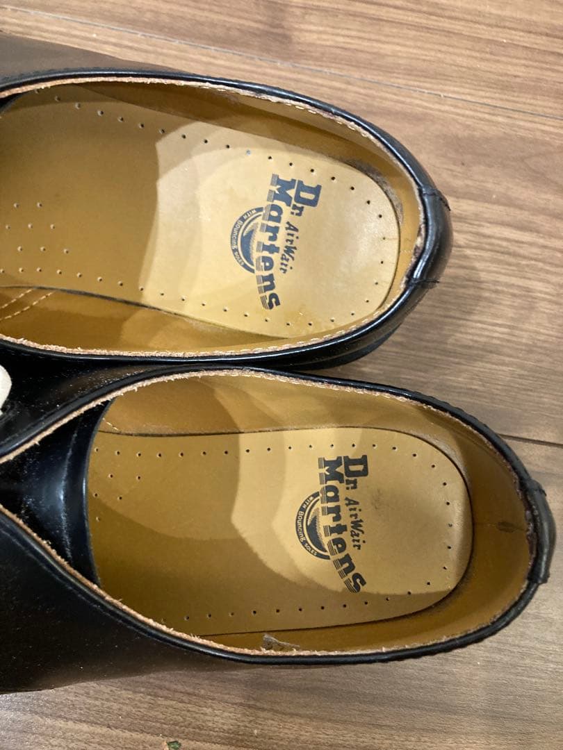 け*ー様 ドクターマーチン　UK8　3ホール　ブラック　ドレスシューズ