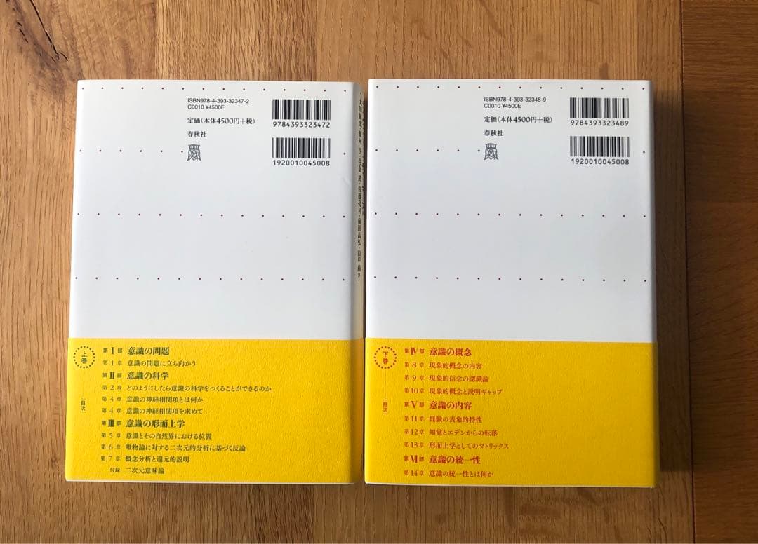 意識の諸相　上下巻セット　チャーマーズ