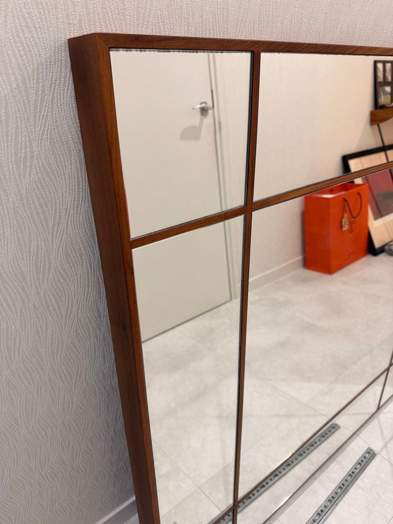 PORADA / ポラダ　フォーシーズンズミラー　ウォールナット　100×100