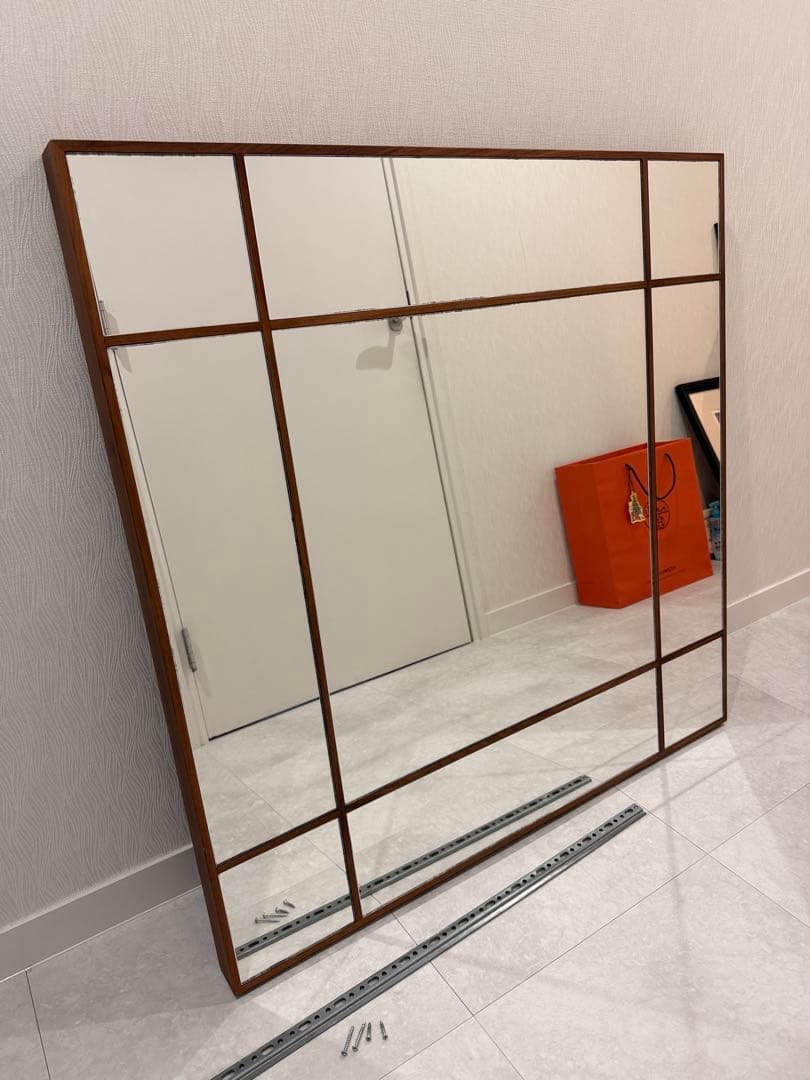 PORADA / ポラダ　フォーシーズンズミラー　ウォールナット　100×100