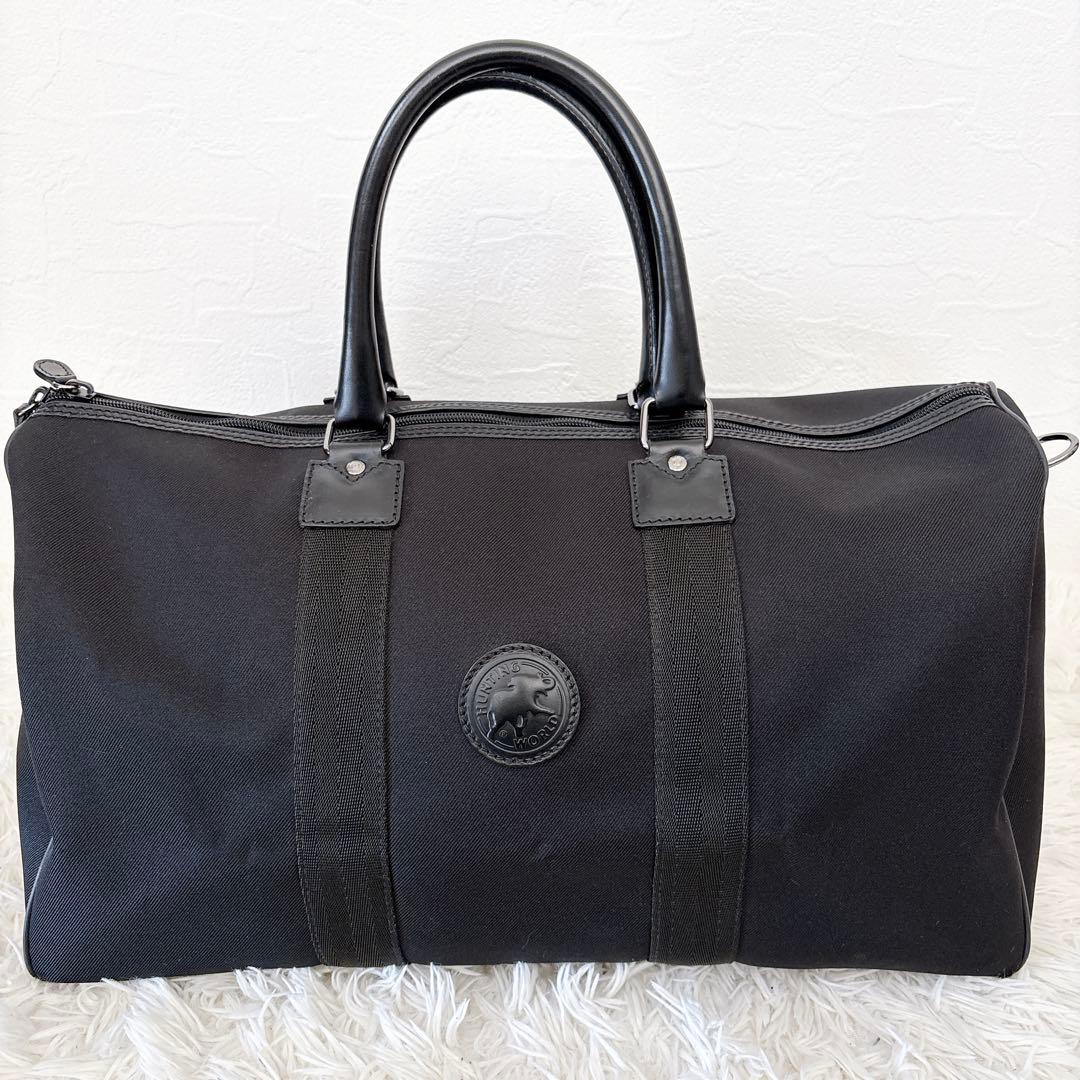 HUNTINGWORLD ハンティングワールド　ボストンバッグ　収納袋付き