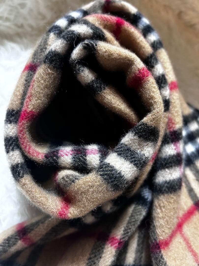 Burberrys カシミア100% マフラー（ノバチェック／ベージュ）