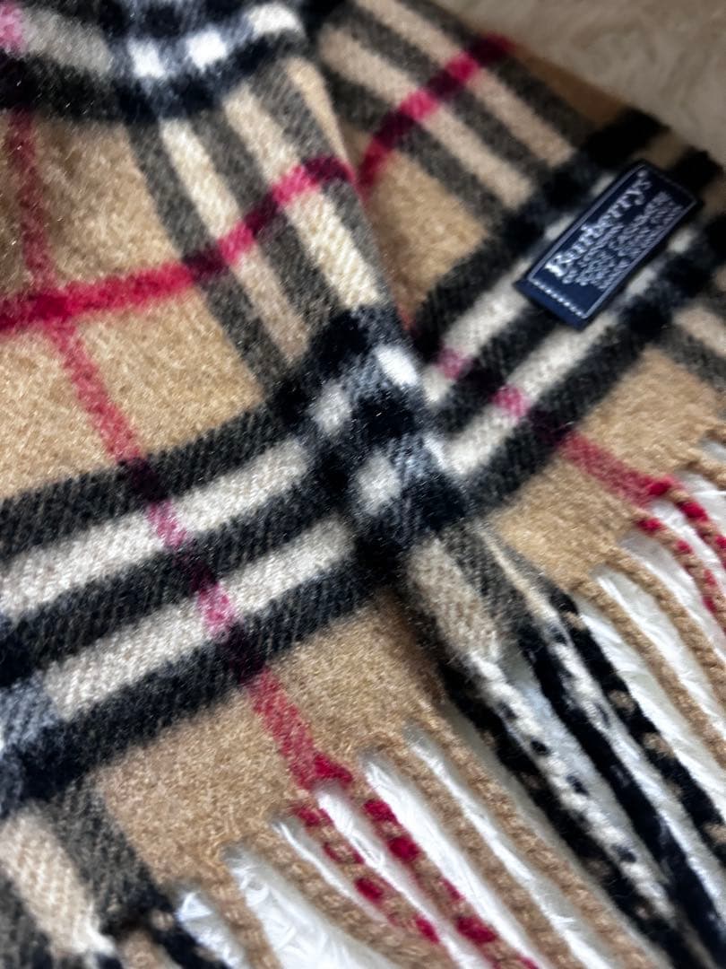 Burberrys カシミア100% マフラー（ノバチェック／ベージュ）