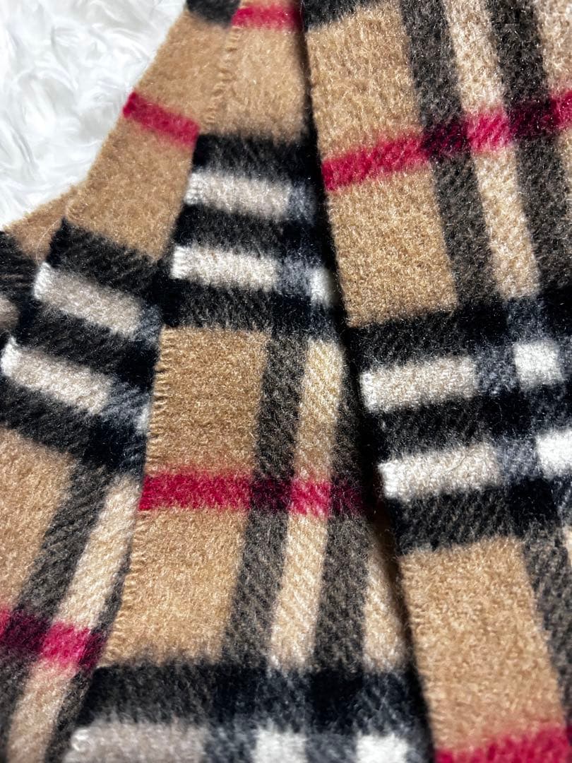 Burberrys カシミア100% マフラー（ノバチェック／ベージュ）