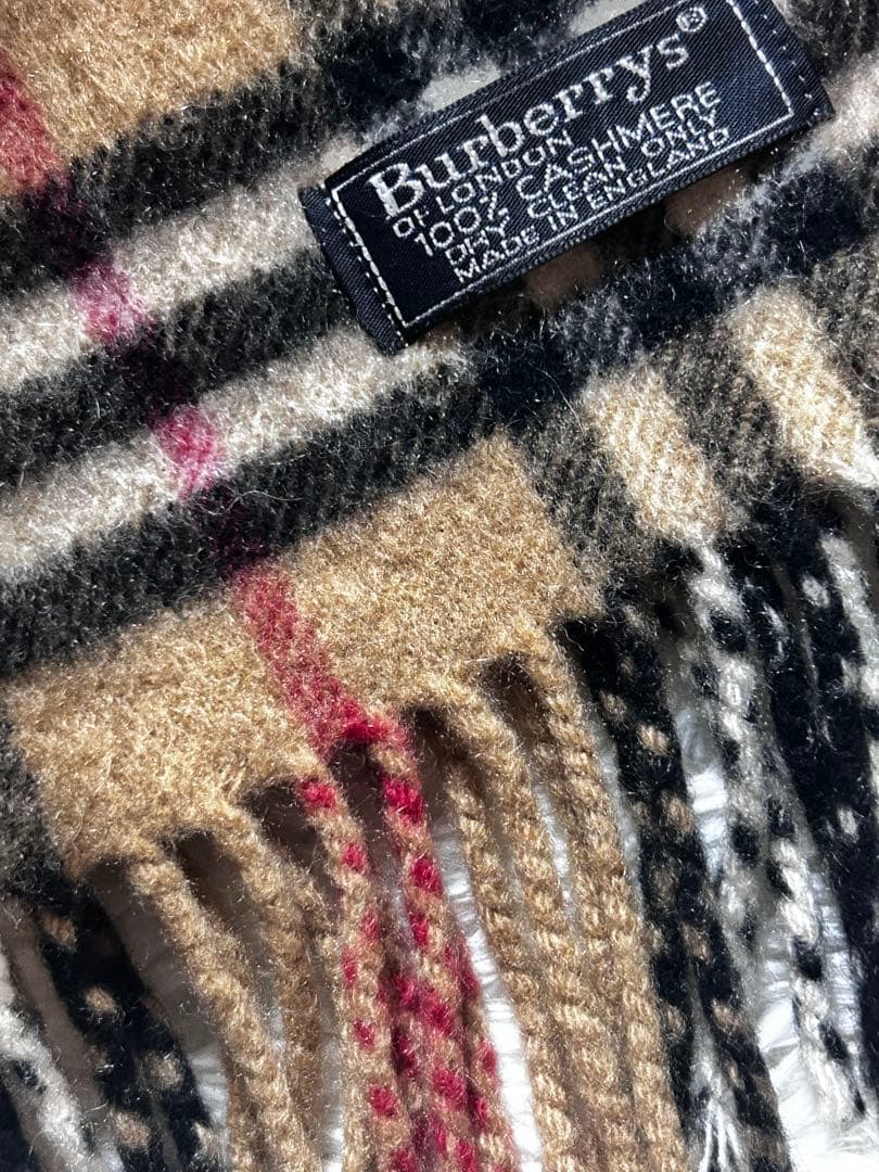 Burberrys カシミア100% マフラー（ノバチェック／ベージュ）