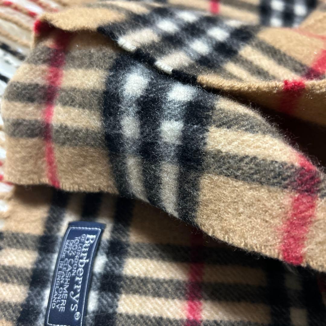 Burberrys カシミア100% マフラー（ノバチェック／ベージュ）